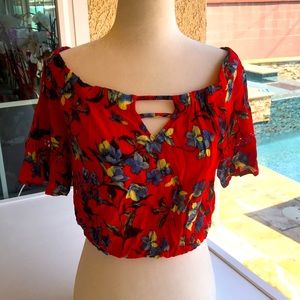 Floral crop top